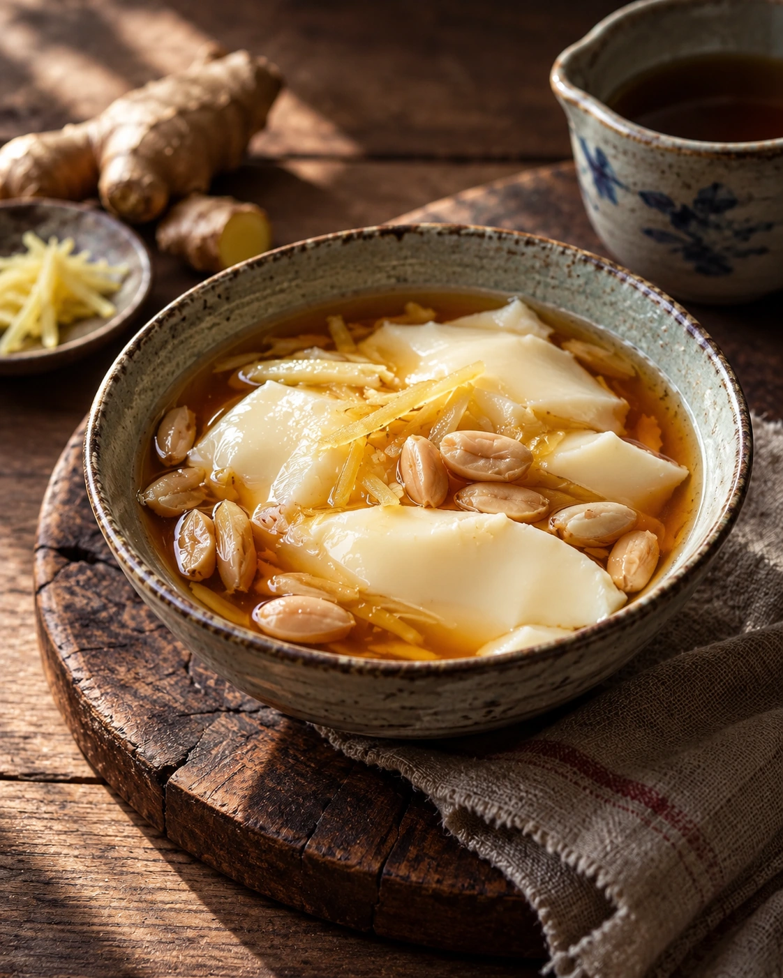 Taiwanese Douhua with Ginger Syrup