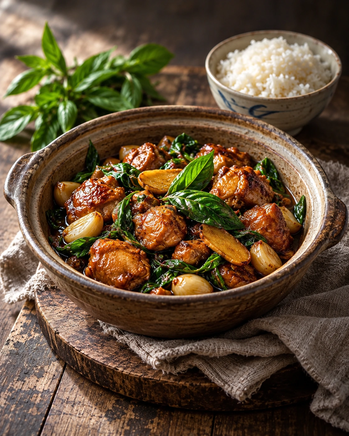 Taiwanese Three Cup Chicken