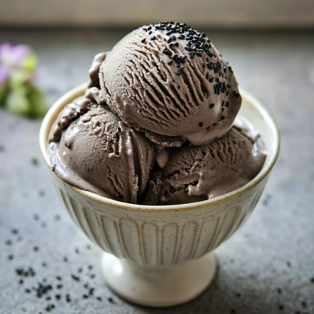 Black Sesame Ice Cream