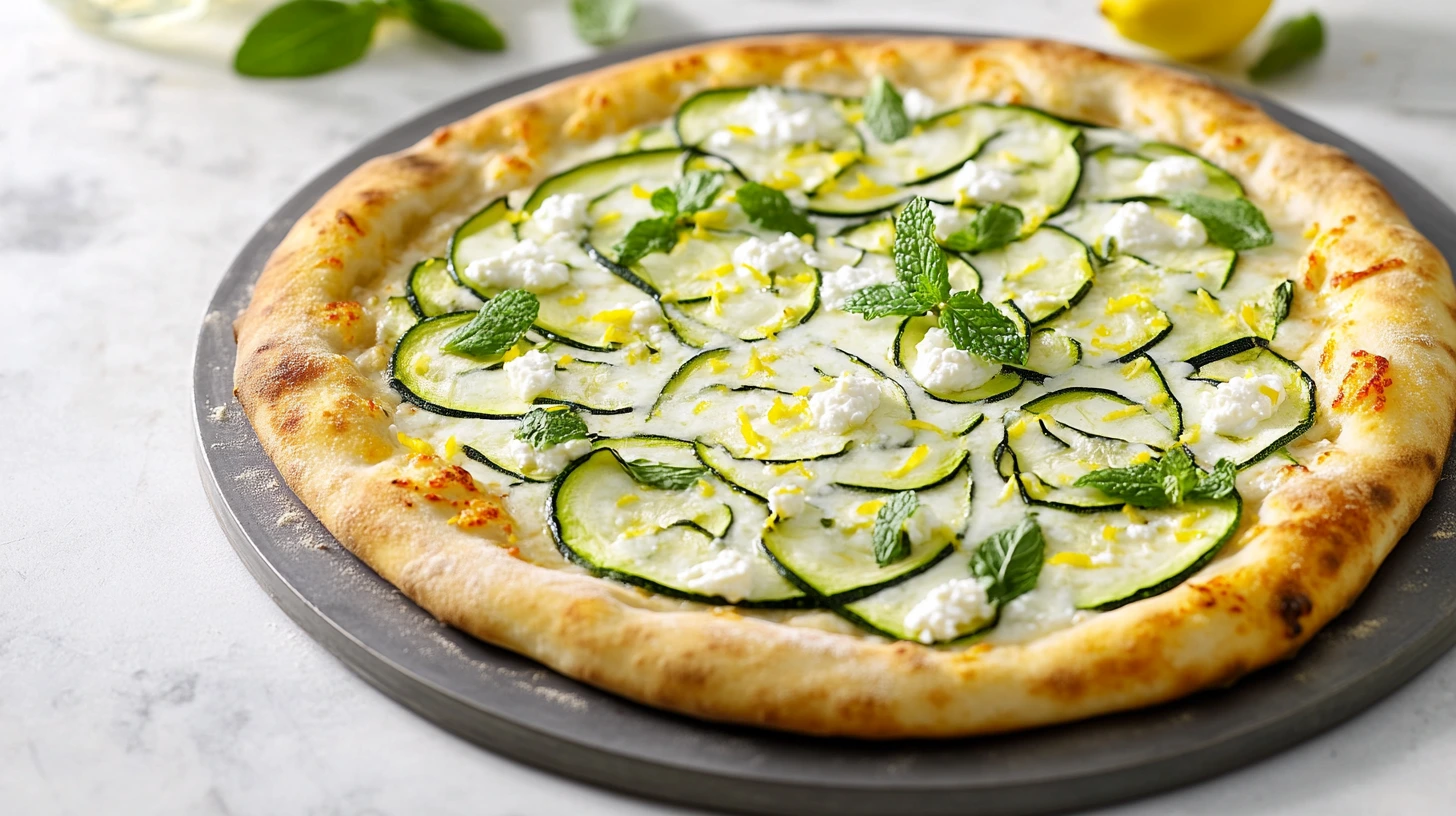 Courgette and Ricotta Pizza
