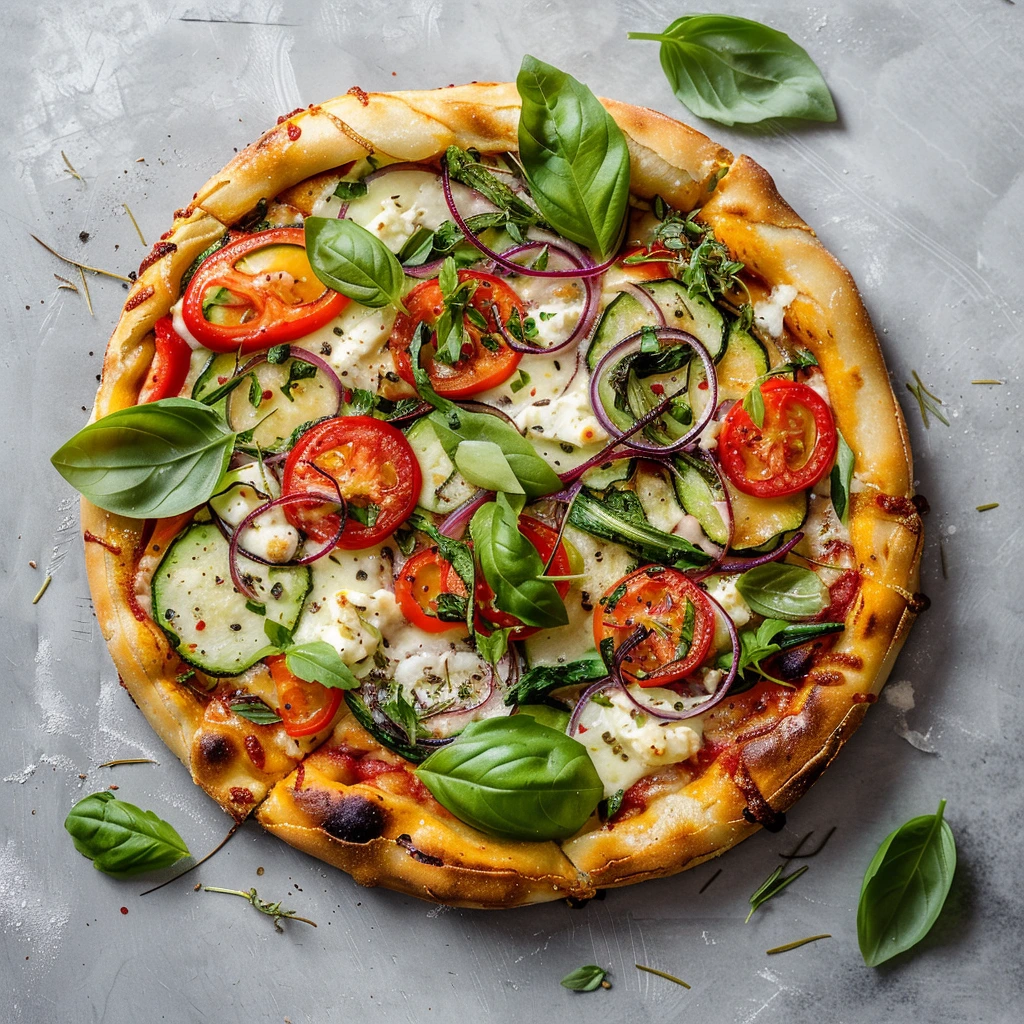 Vegetarian Primavera Pizza