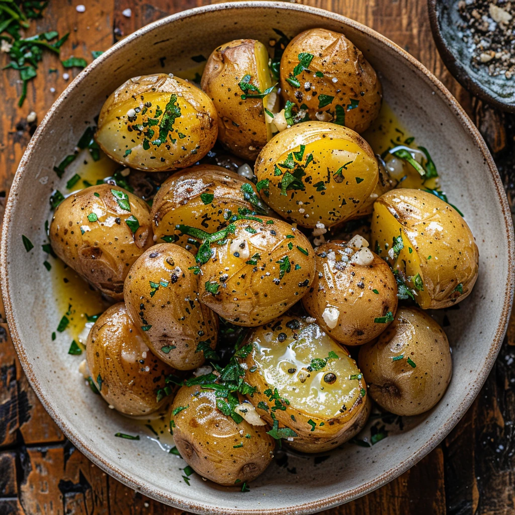 Garlic Butter New Potatoes