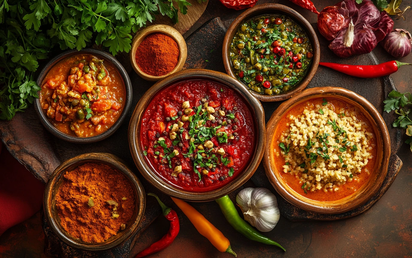 Paprika and spice dishes