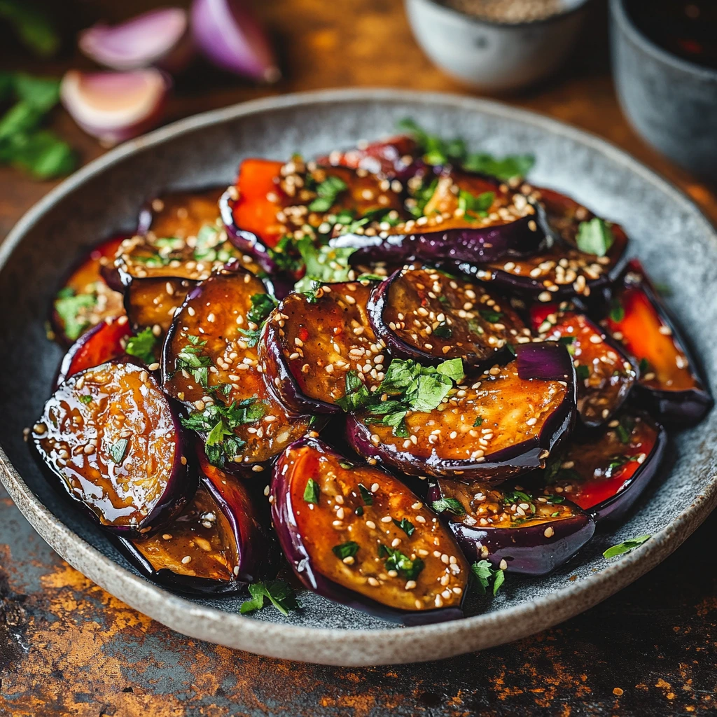 Sticky Sesame Aubergine